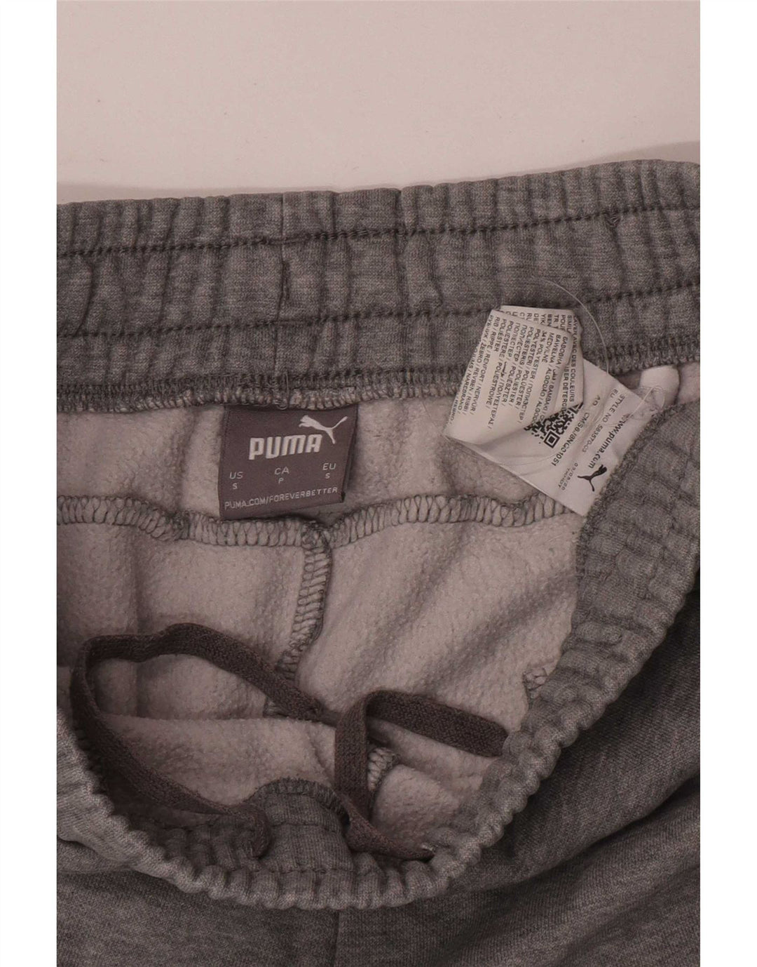 Puma Mens Tracksuit Trousers Joggers Small Grey Flecked Cotton