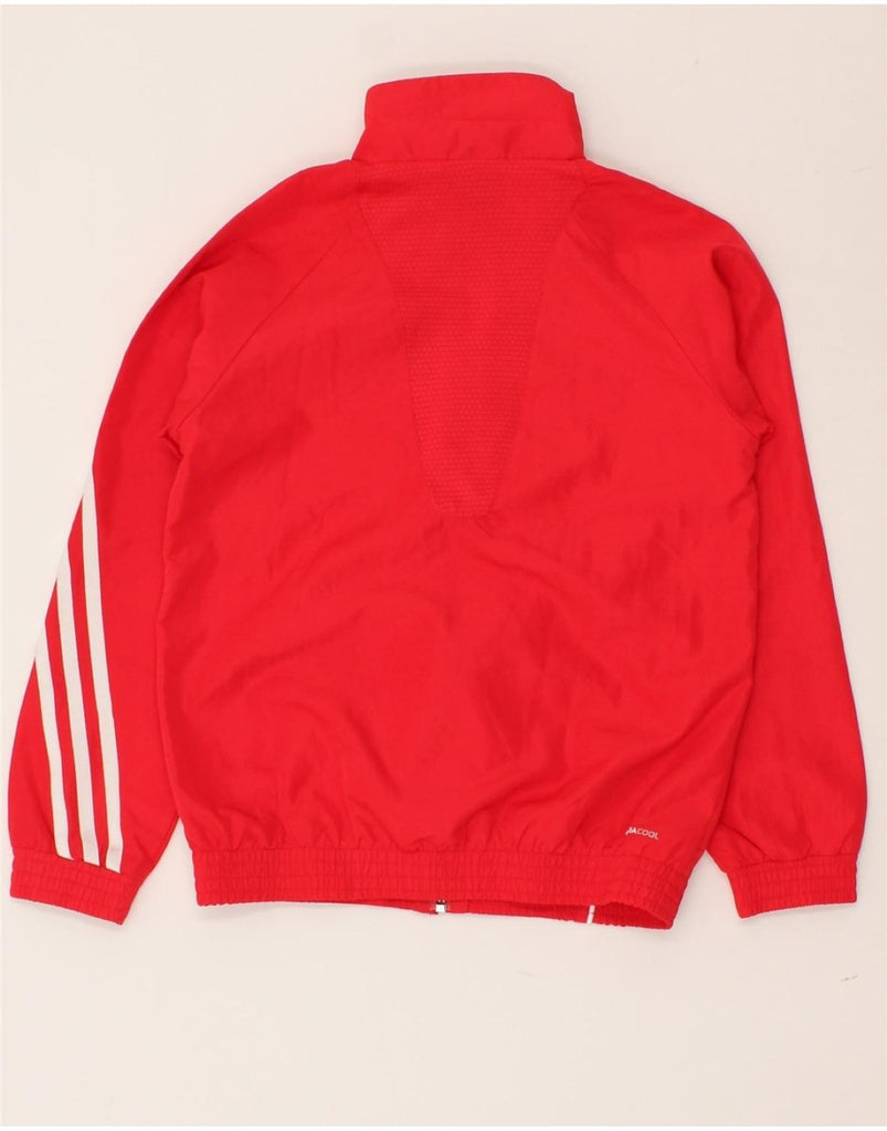 ADIDAS Girls Climacool Tracksuit Top Jacket 9-10 Years Red Polyester | Vintage Adidas | Thrift | Second-Hand Adidas | Used Clothing | Messina Hembry 