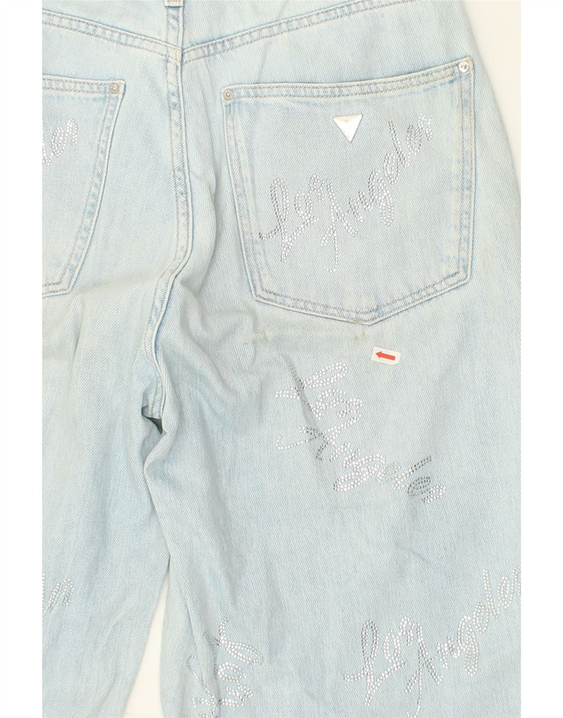 GUESS Womens Capri Jeans W32 L21 Blue Cotton | Vintage Guess | Thrift | Second-Hand Guess | Used Clothing | Messina Hembry 