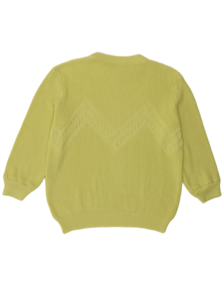 Vintage Womens Oversized Crew Neck Jumper Sweater UK 16 Large Green