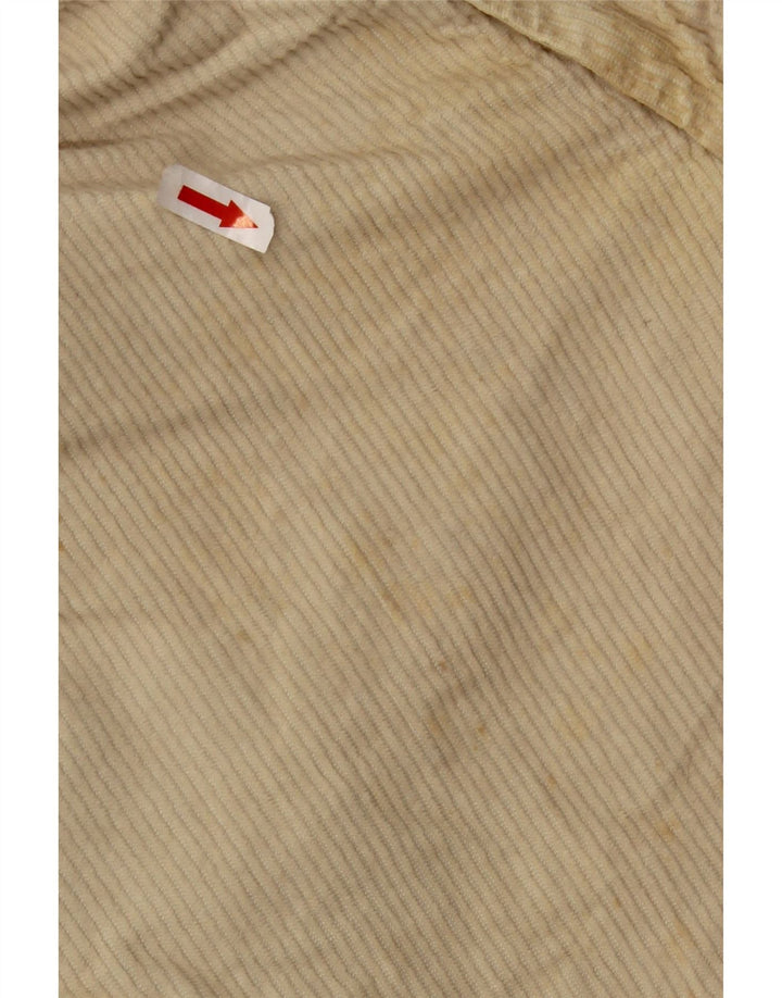 Dockers Mens Regular Fit Corduroy Trousers W34 L29 Beige