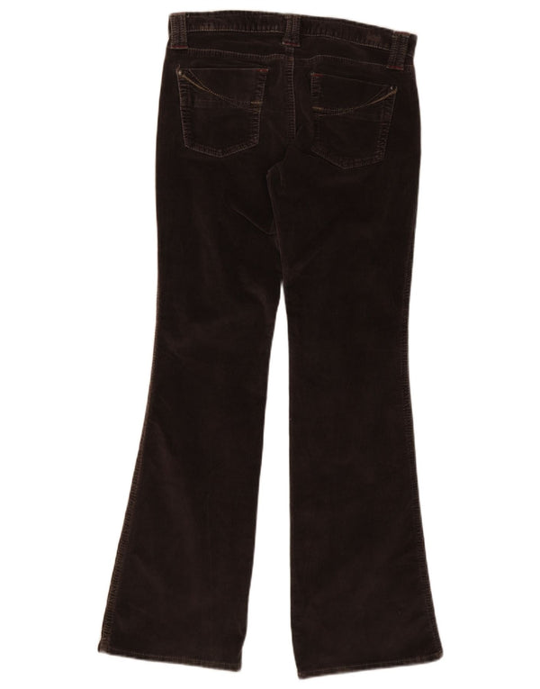 Gap Womens Low Waist Flare Corduroy Trousers UK 12 Medium W30 L32 Brown