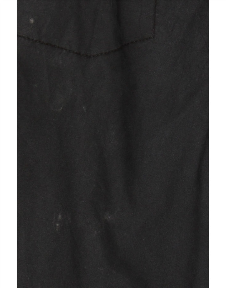 DKNY Womens Cargo Shorts US 8 Medium W30 Black