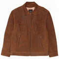 Engbers Mens Military Leather Jacket IT 58 4XL Brown