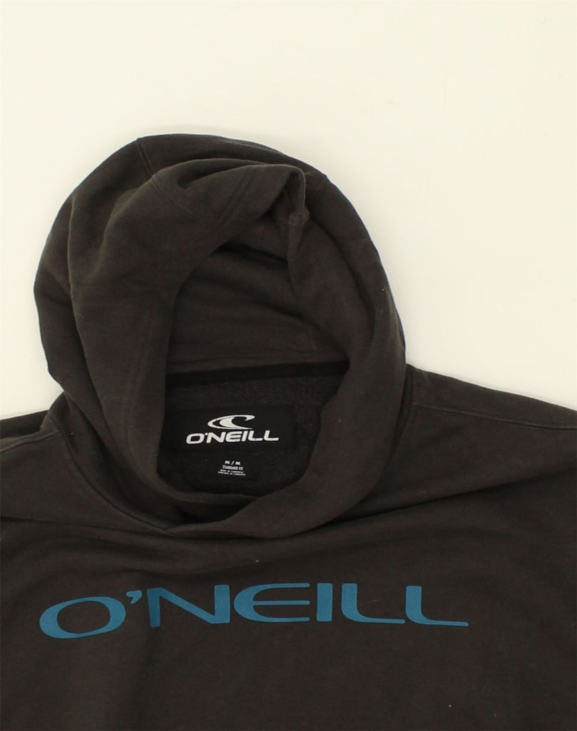 ONEIL Mens Graphic Hoodie Jumper Medium Black Colourblock Cotton | Vintage Oneil | Thrift | Second-Hand Oneil | Used Clothing | Messina Hembry 