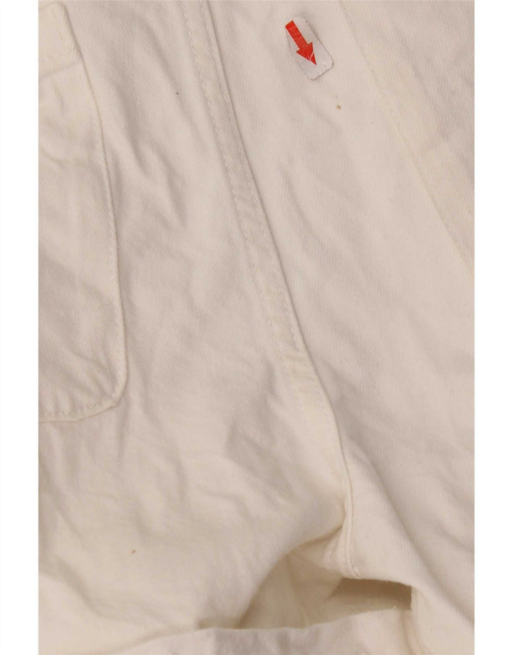 Zara Girls Denim Playsuit 13-14 Years White Cotton