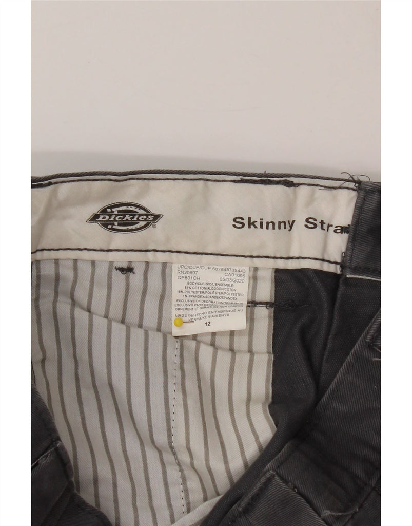 DICKIES Girls Straight Cargo Trousers 11-12 Years W28 L26 Grey Cotton Vintage Dickies and Second-Hand Dickies from Messina Hembry 