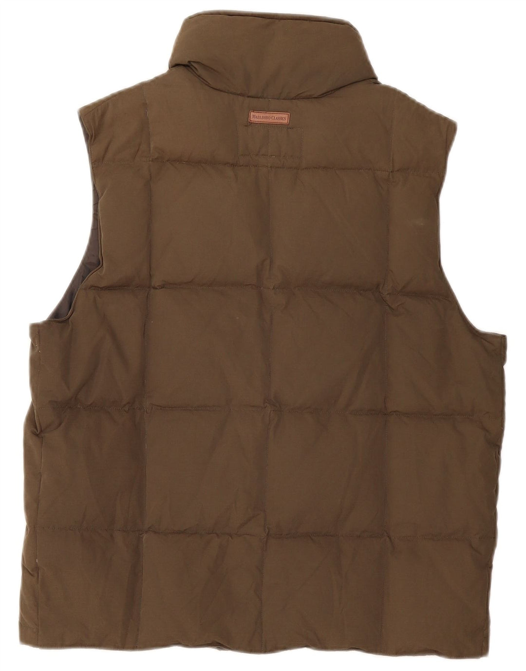 Marlboro Classics Mens Padded Gilet EU 46 Small Khaki Polyester
