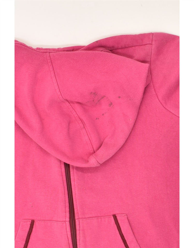 REEBOK Womens Zip Hoodie Sweater UK 10 Small Pink Cotton | Vintage Reebok | Thrift | Second-Hand Reebok | Used Clothing | Messina Hembry 