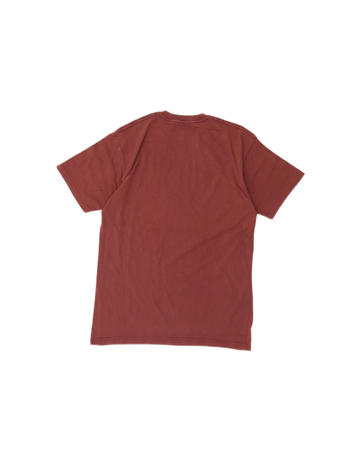 VANS Mens Classic Fit T-Shirt Top Medium Burgundy Cotton Vintage Vans and Second-Hand Vans from Messina Hembry 