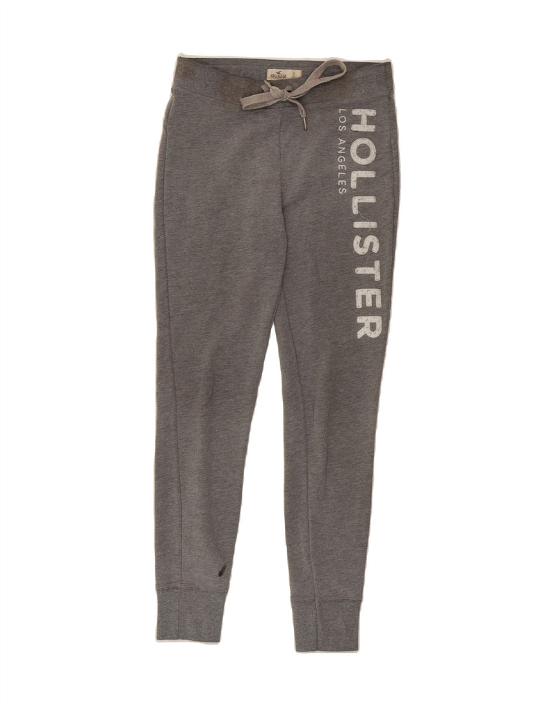HOLLISTER Womens Graphic Tracksuit Trousers Joggers UK 10 Small  Grey Vintage Hollister and Second-Hand Hollister from Messina Hembry 
