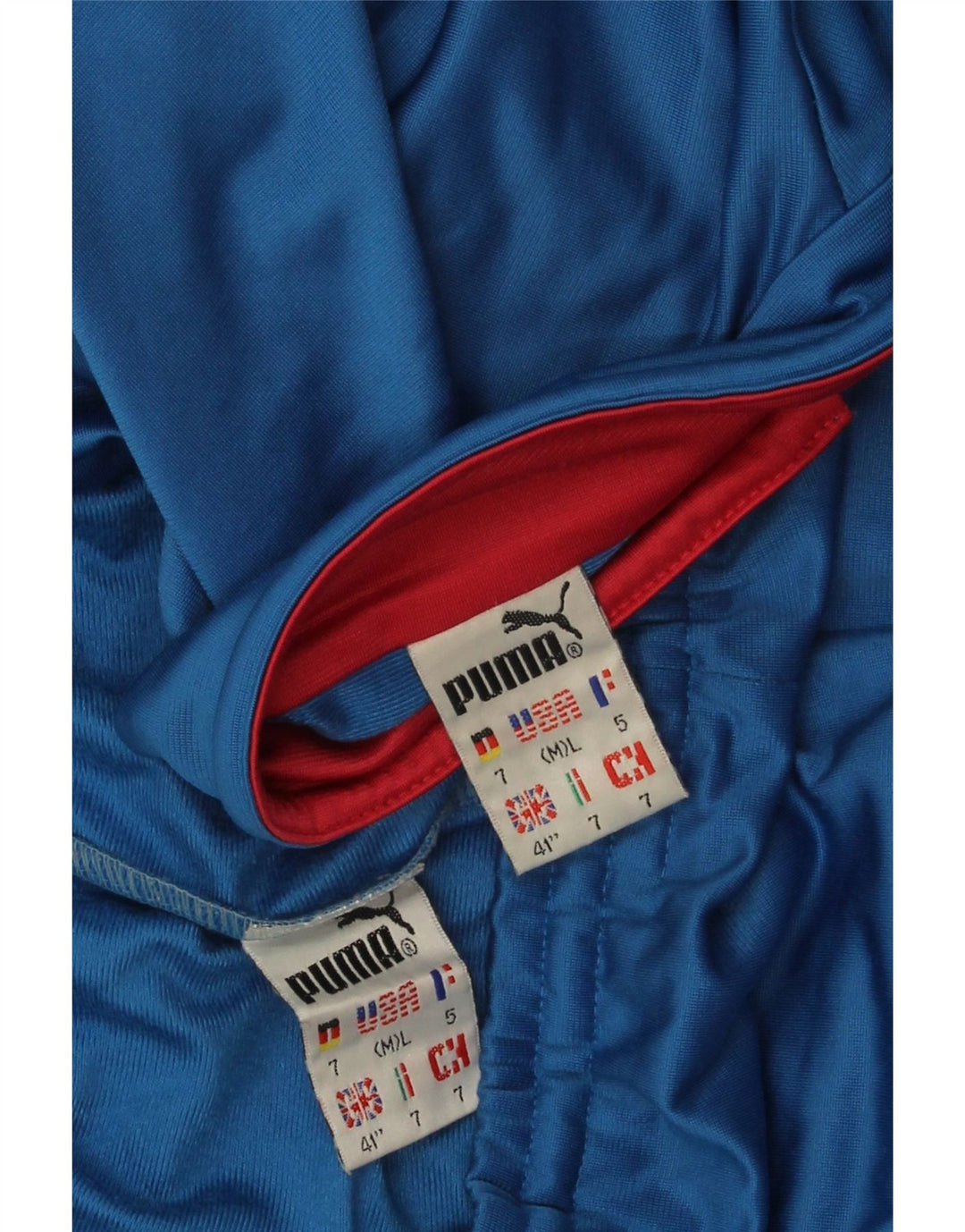 Puma Mens Full Tracksuit UK 41 Medium  Blue Polyester