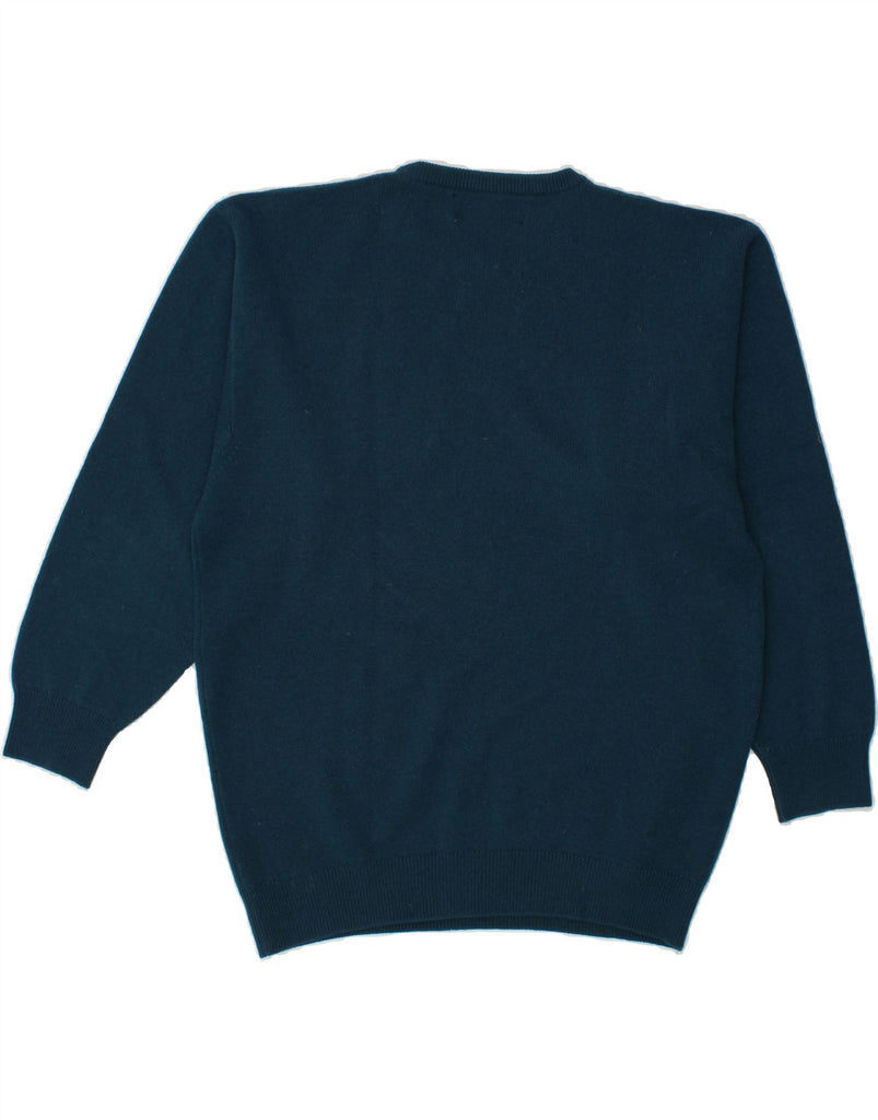 PRINGLE Mens Crew Neck Jumper Sweater Small Blue Wool Vintage Pringle and Second-Hand Pringle from Messina Hembry 