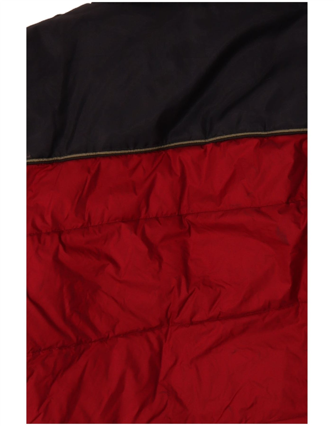 BLEND Mens Loose Fit Graphic Padded Jacket UK 40 Large Red Colourblock