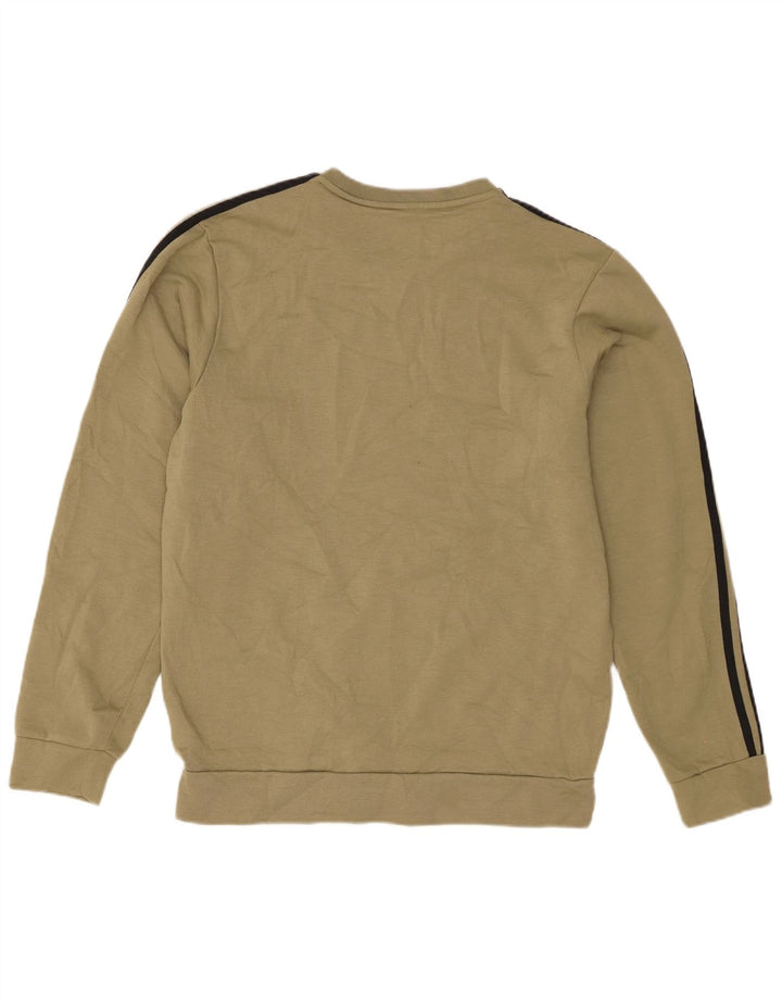 Adidas Mens Primegreen Sweatshirt Jumper Medium Khaki Polyester