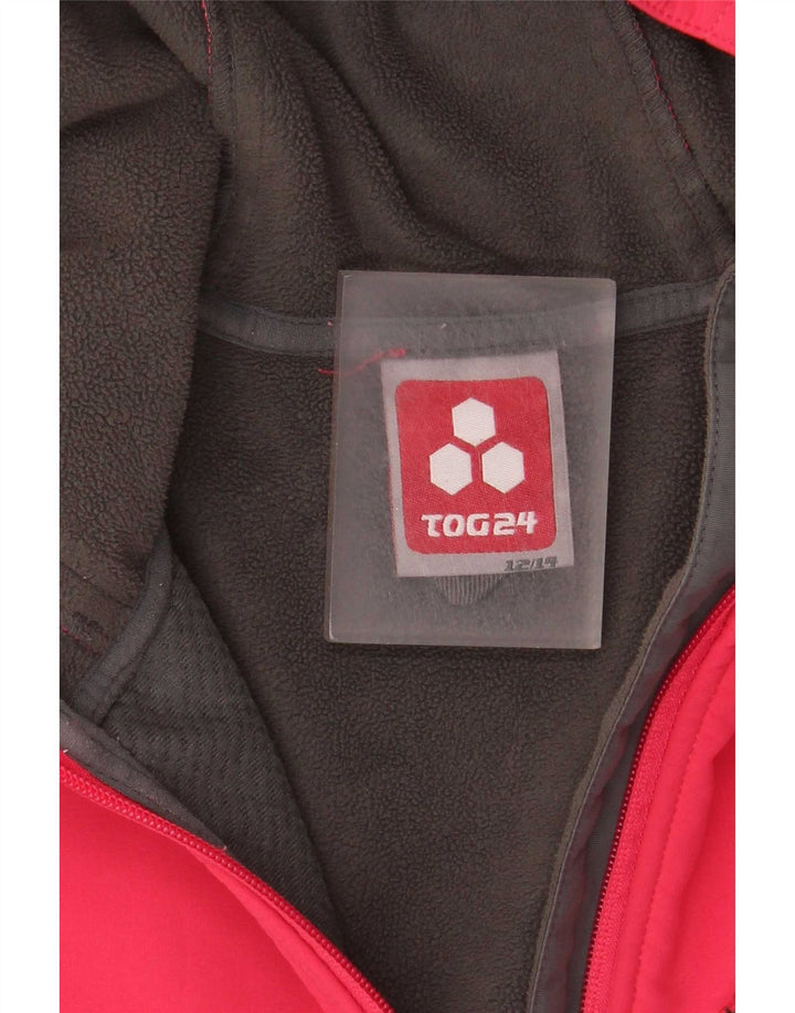 Tog 24 Womens Hooded Windbreaker Jacket UK 12/14 Medium Red