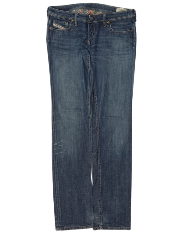DIESEL Womens Lowky Straight Jeans W30 L34  Blue Cotton