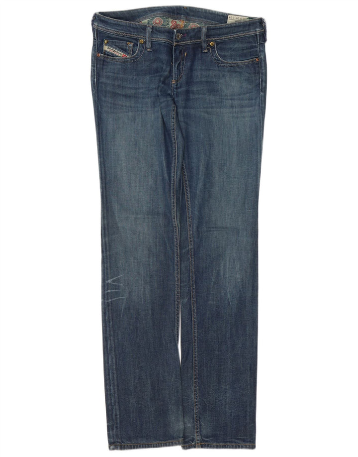DIESEL Womens Lowky Straight Jeans W30 L34  Blue Cotton