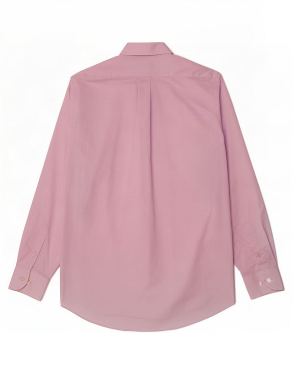 Chaps Mens Shirt Size 15/15 1/2 Medium Pink Cotton