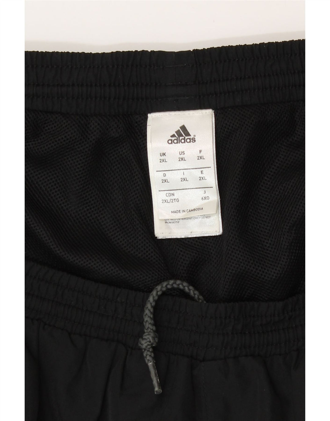 Adidas Mens Sport Shorts 2XL Black Colourblock Polyester