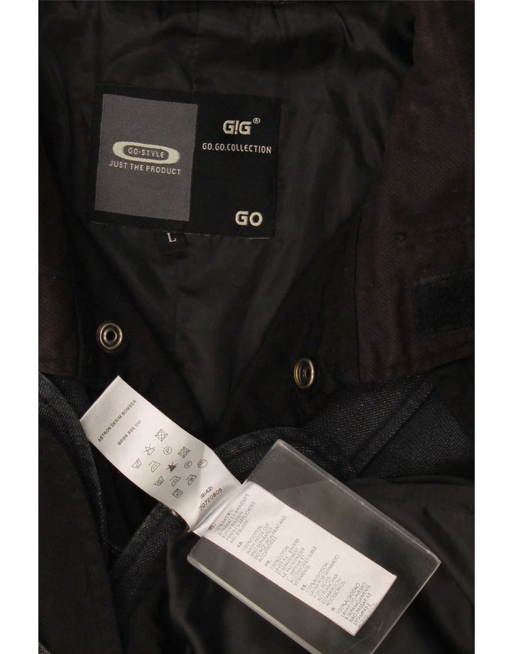 G-Star Mens Denim Jacket UK 40 Large Grey Cotton
