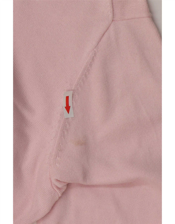Gant Mens V-Neck Jumper Sweater 3XL Pink Cotton