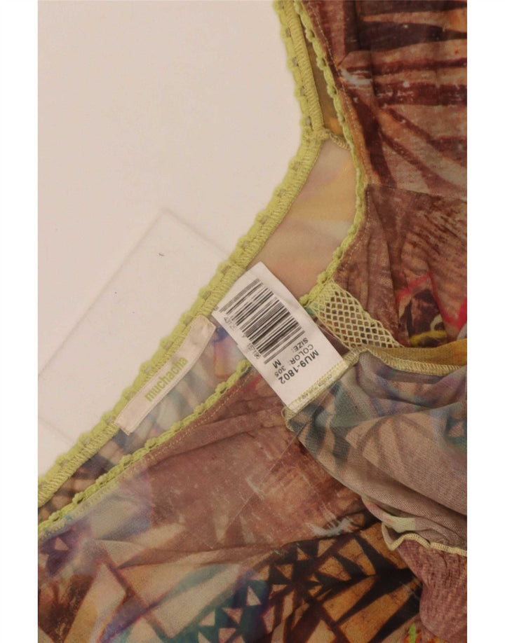 Muchacha Womens Off Shoulder Top UK 12 Medium Multicoloured Floral
