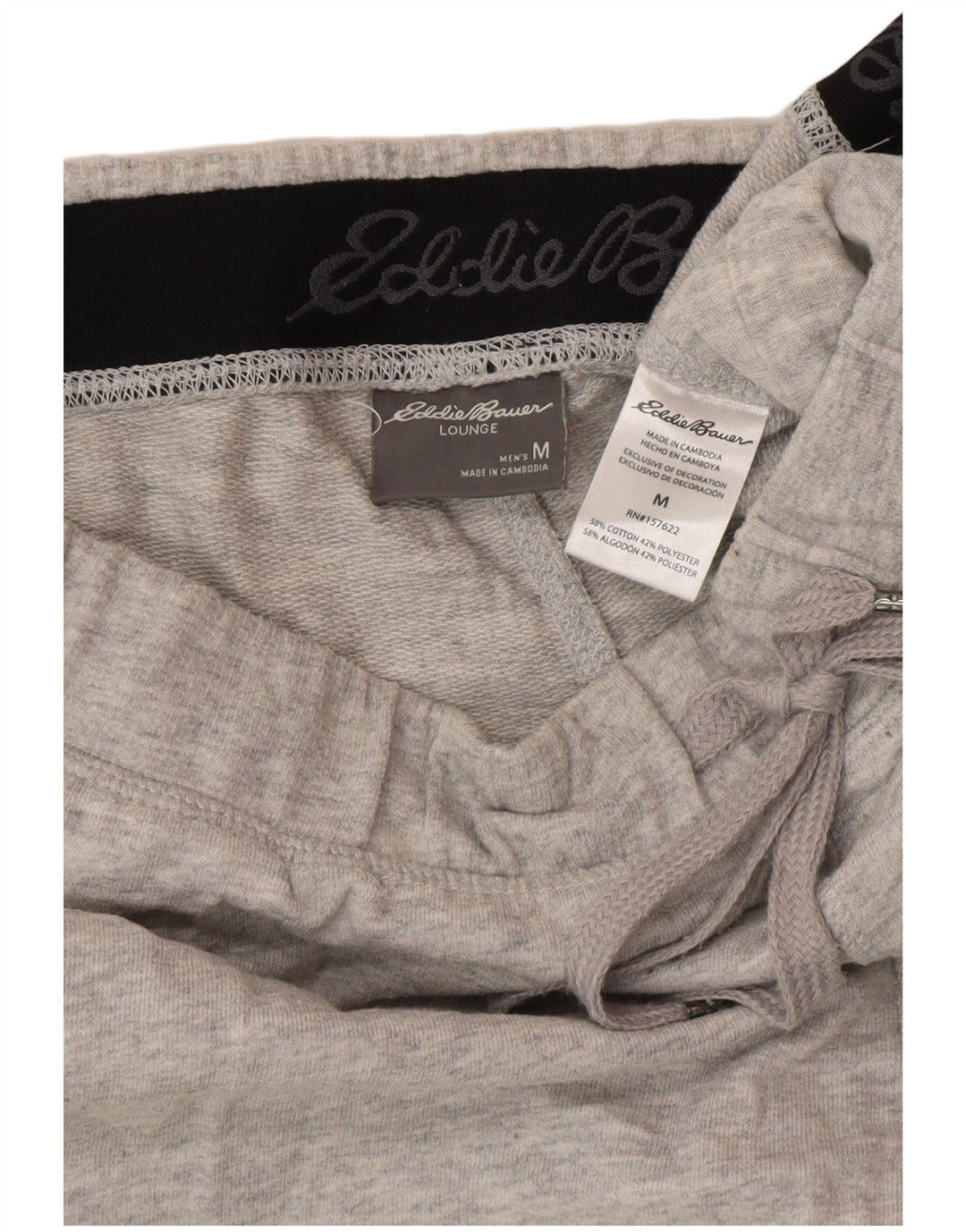 Eddie Bauer Mens Tracksuit Trousers Medium  Grey Cotton