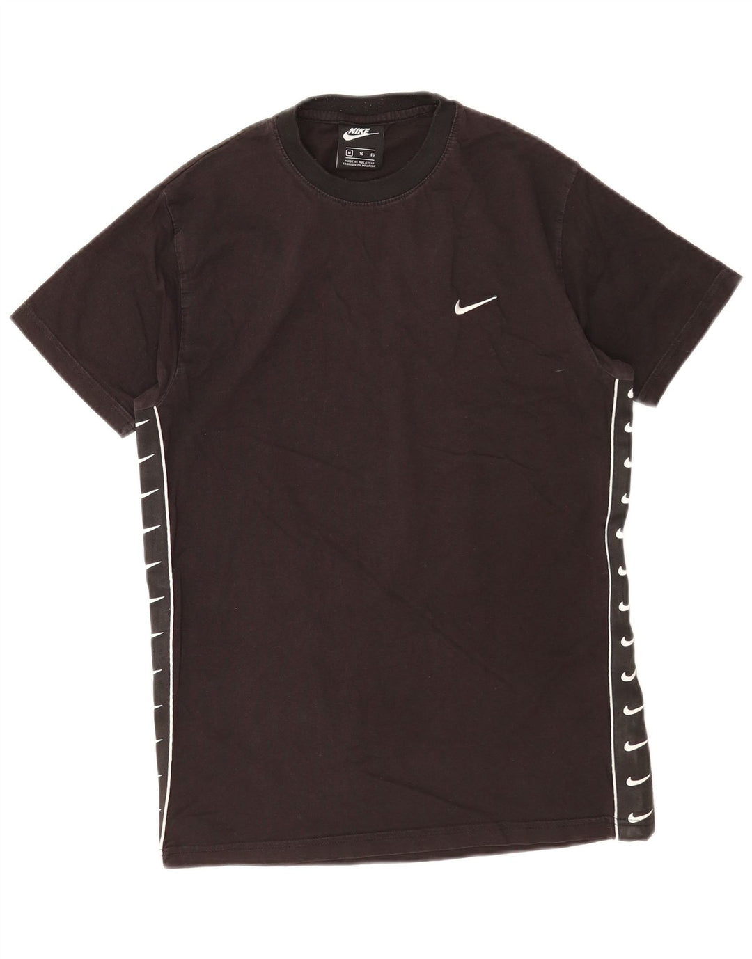 Nike Mens Graphic T-Shirt Top Medium Black Cotton