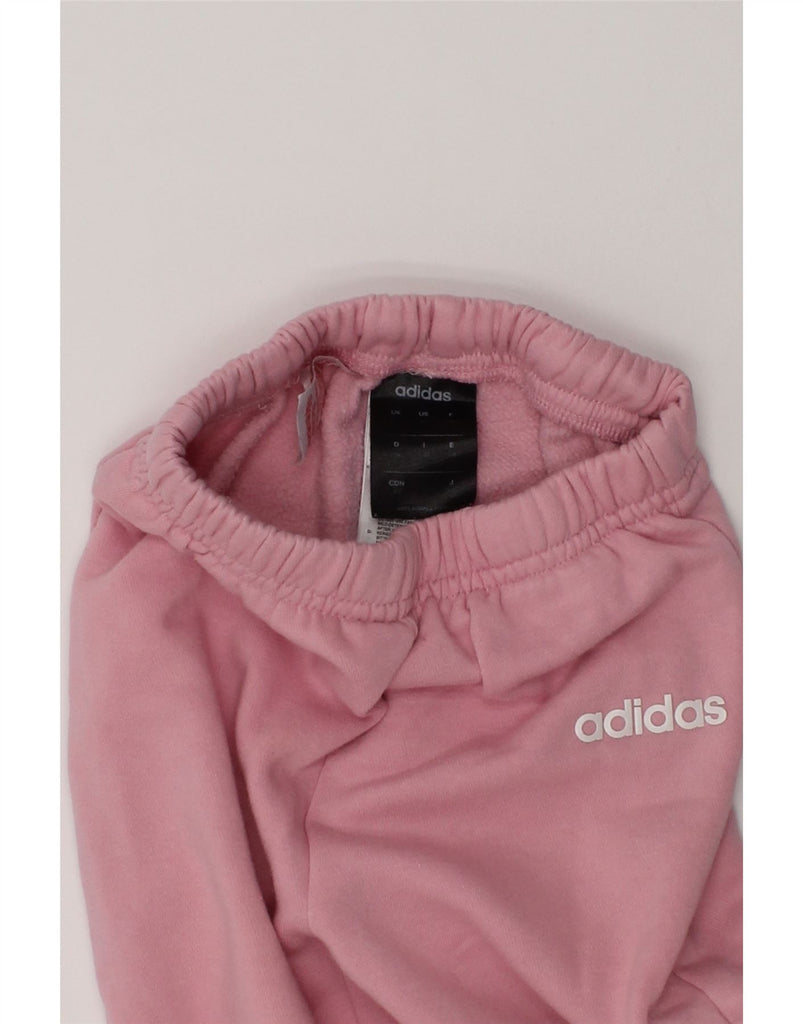 ADIDAS Girls Tracksuit Trousers Joggers 3-4 Years Pink Cotton | Vintage Adidas | Thrift | Second-Hand Adidas | Used Clothing | Messina Hembry 