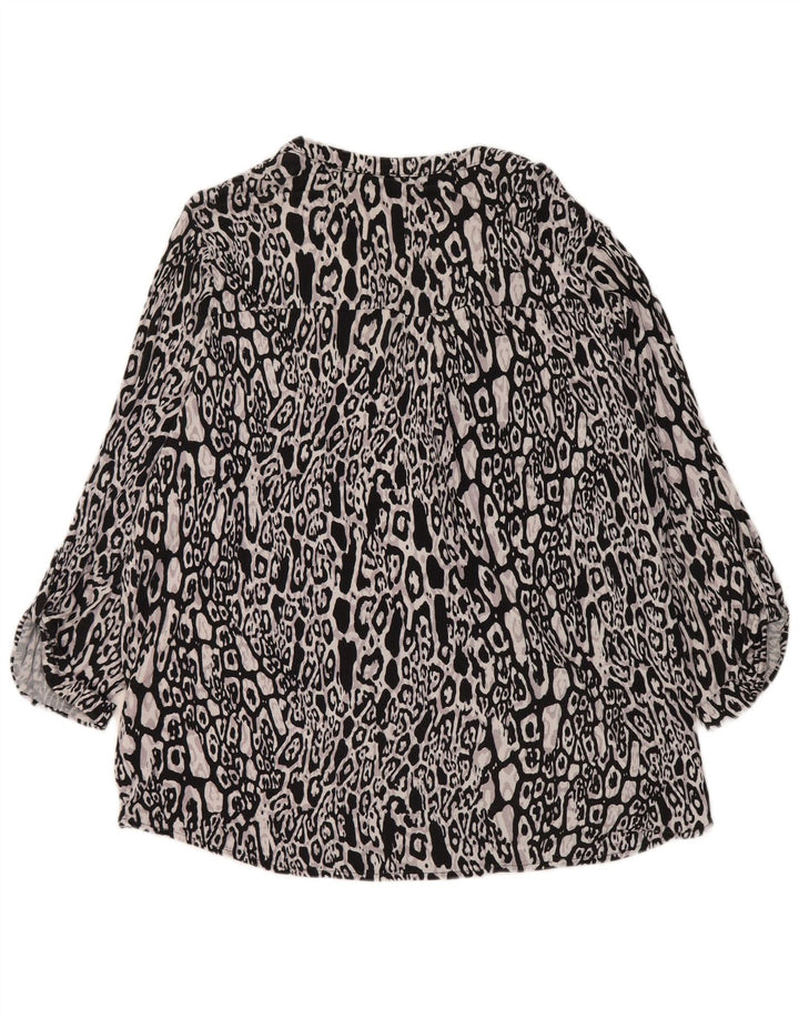 Marks & Spencer Womens Blouse Top UK 20 2XL Multicoloured Animal Print