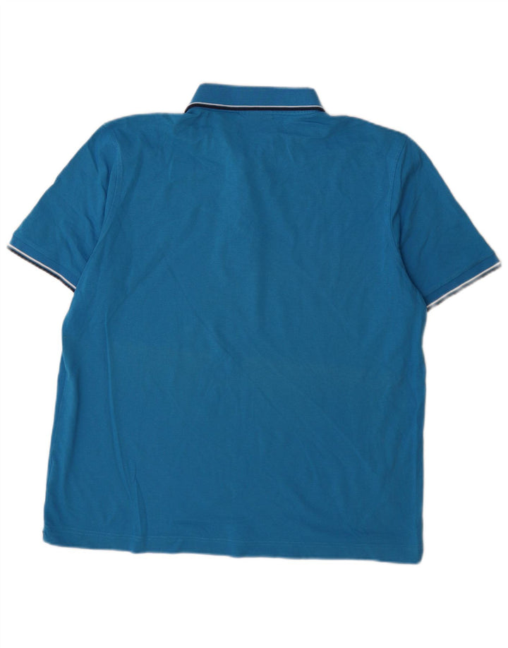 Lacoste Mens Polo Shirt Size 6 XL Blue Cotton