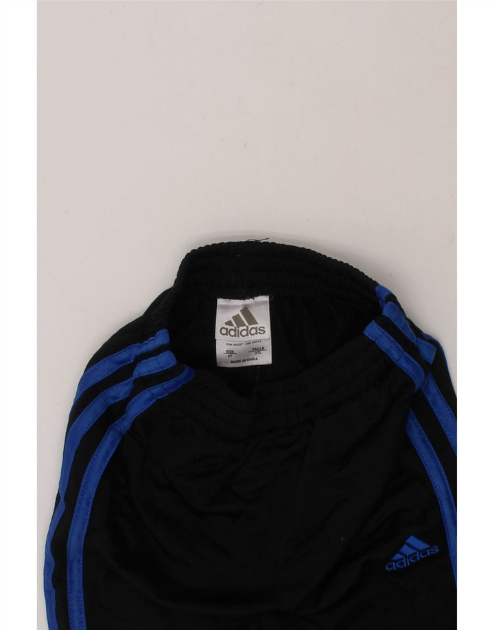 ADIDAS Baby Boys Tracksuit Trousers 18-24 Months  Black Polyester Vintage Adidas and Second-Hand Adidas from Messina Hembry 