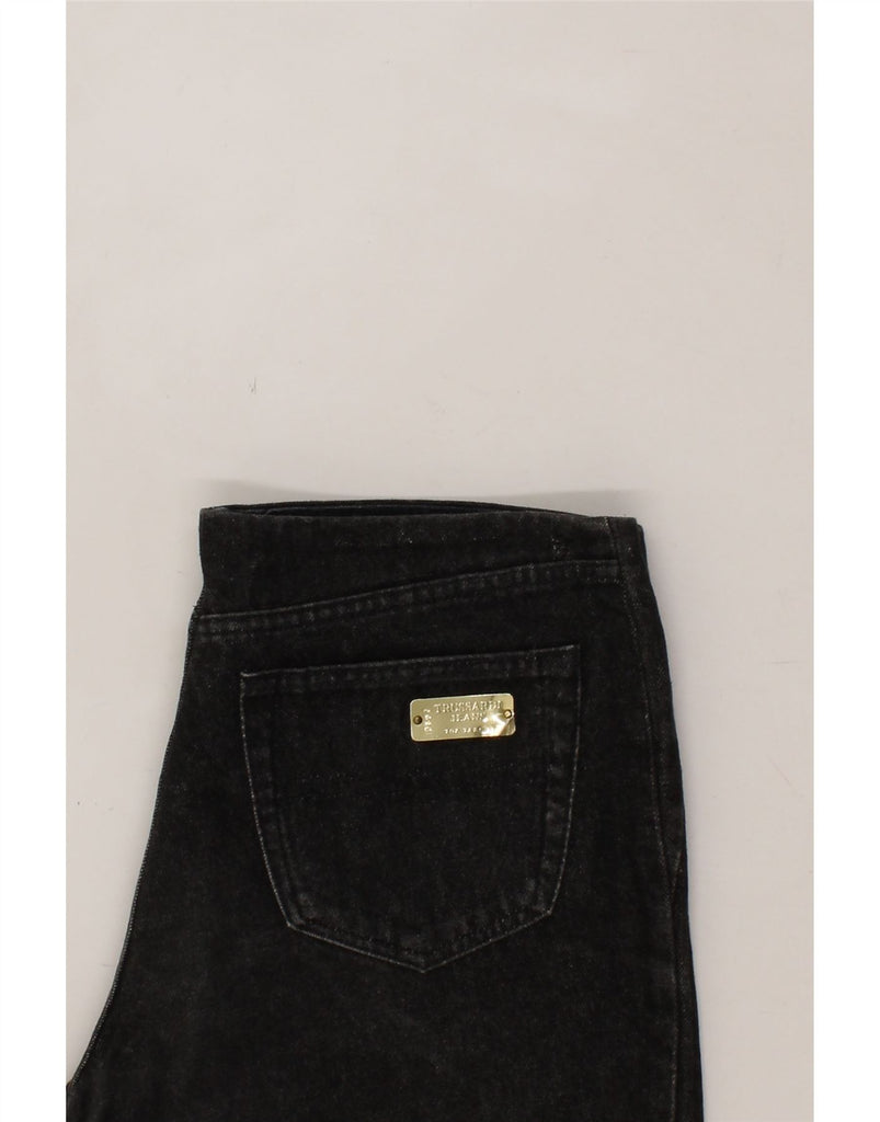 TRUSSARDI Womens Tapered Jeans W29 L32 Black Cotton Vintage Trussardi and Second-Hand Trussardi from Messina Hembry 