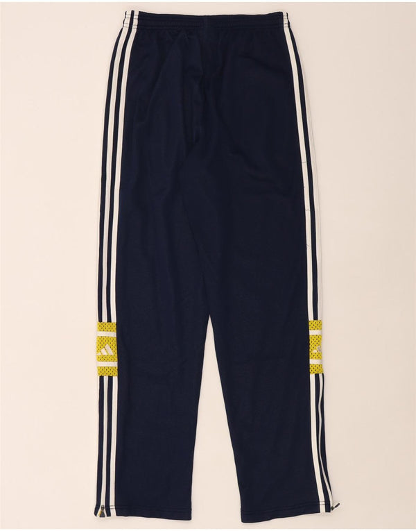 Adidas Mens Tracksuit Trousers Medium Navy Blue Colourblock Polyamide
