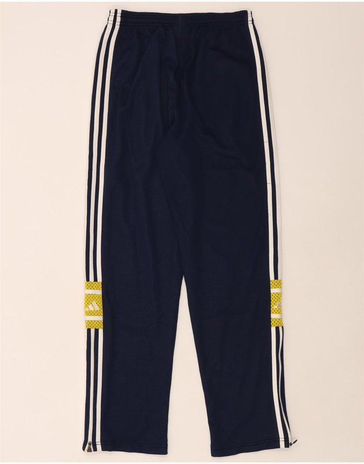 Adidas Mens Tracksuit Trousers Medium Navy Blue Colourblock Polyamide