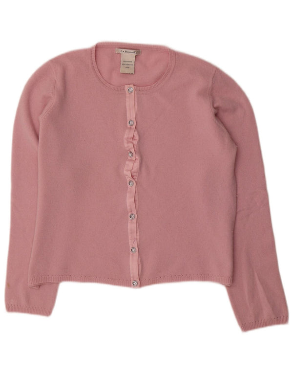 L.K. Bennett Womens Cardigan Sweater UK 16 Large Pink Cashmere