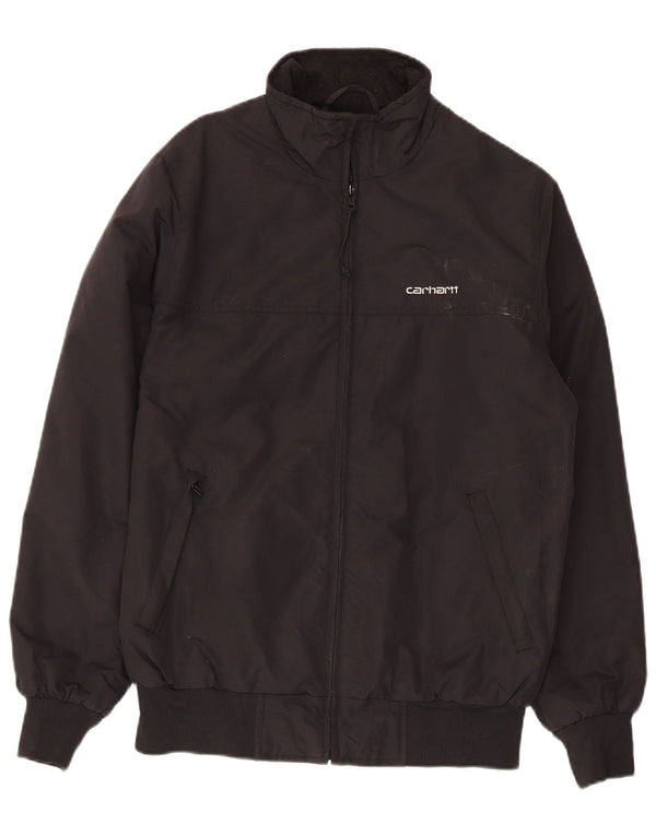 Carhartt Mens Bomber Jacket UK 34 XS Black Nylon