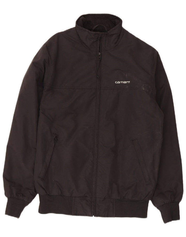 Carhartt Mens Bomber Jacket UK 34 XS Black Nylon