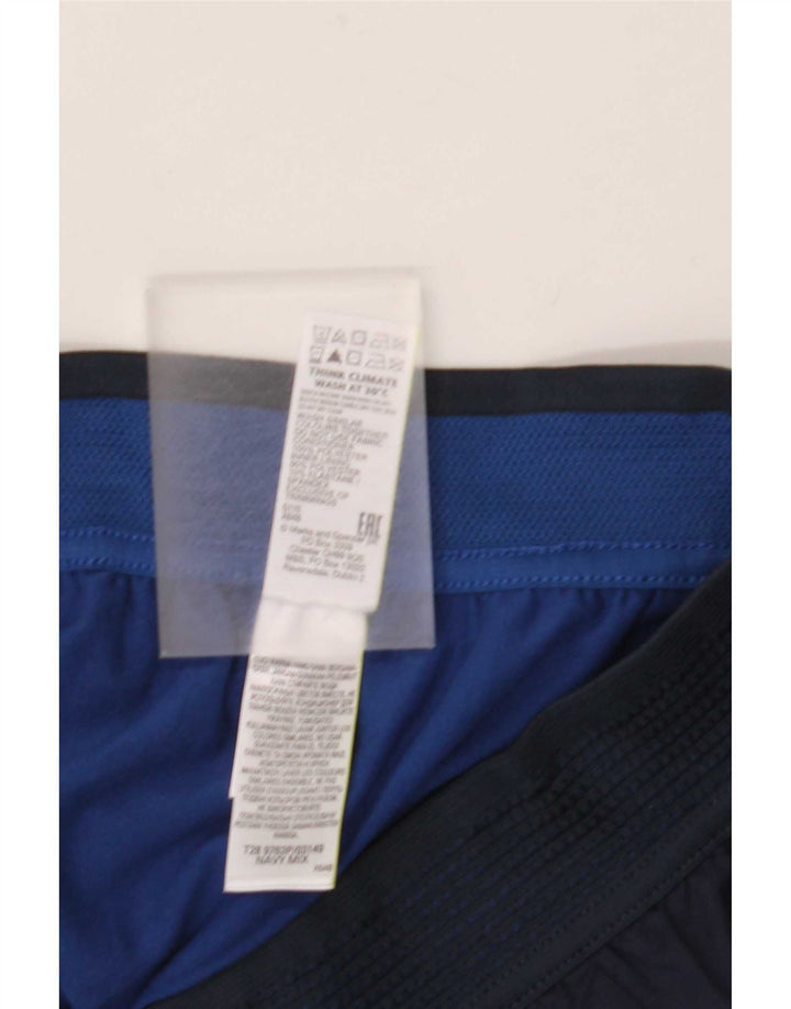 Marks & Spencer Mens Sport Shorts Large Navy Blue Polyester