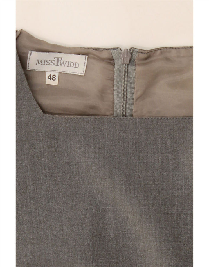 Misstwidd Womens Sheath Dress IT 48  XL Grey Polyester