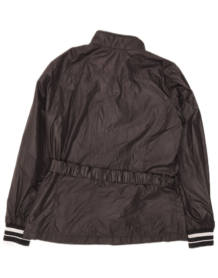 Marella Womens Utility Jacket UK 14 Medium Black Nylon