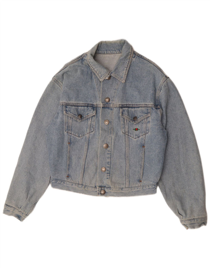 El Charro Womens Oversized Denim Jacket UK 10 Small Blue Cotton