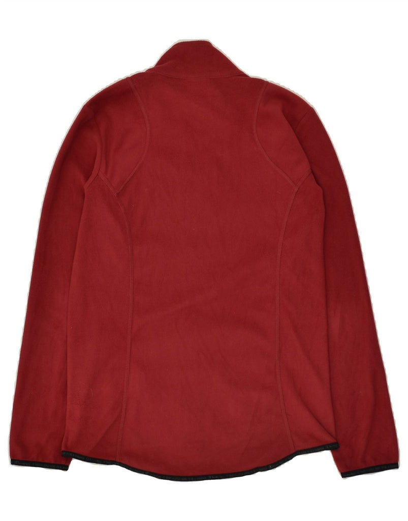 CHAMPION Womens Fleece Jacket UK 14 Medium Red Polyester Vintage Champion and Second-Hand Champion from Messina Hembry 