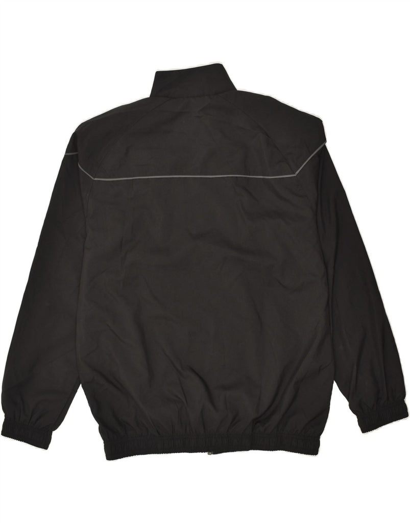 PUMA Boys Graphic Bomber Jacket 15-16 Years 2XL Black Geometric Polyester | Vintage Puma | Thrift | Second-Hand Puma | Used Clothing | Messina Hembry 