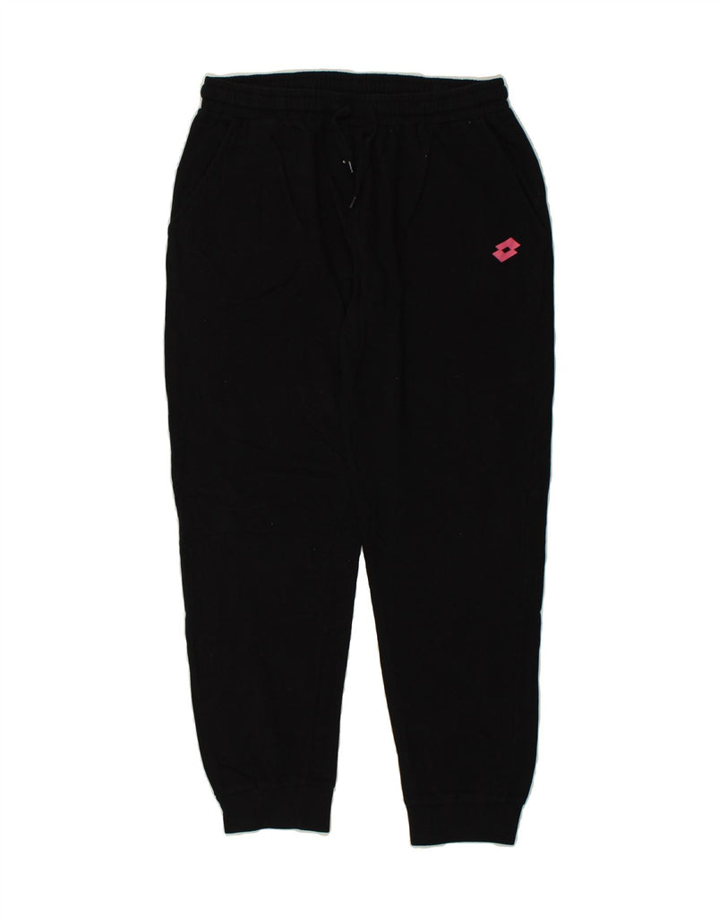 LOTTO Womens Tracksuit Trousers Joggers XL Black Cotton Vintage Lotto and Second-Hand Lotto from Messina Hembry 