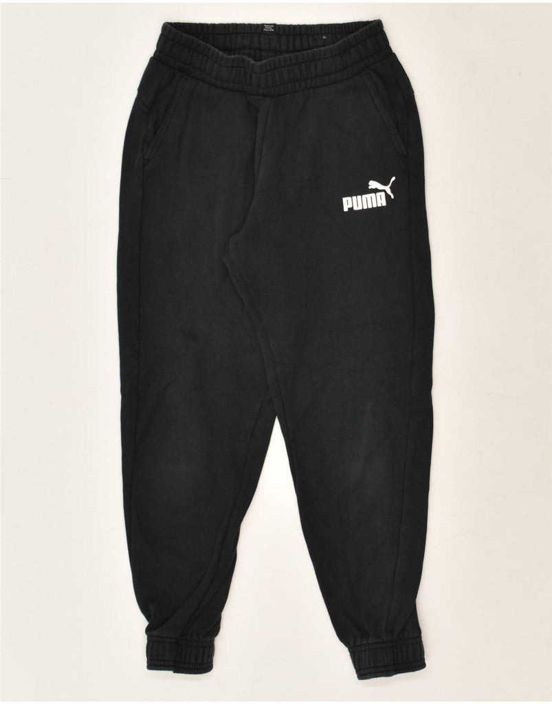 PUMA Boys Tracksuit Trousers Joggers 11-12 Years Black | Vintage Puma | Thrift | Second-Hand Puma | Used Clothing | Messina Hembry 