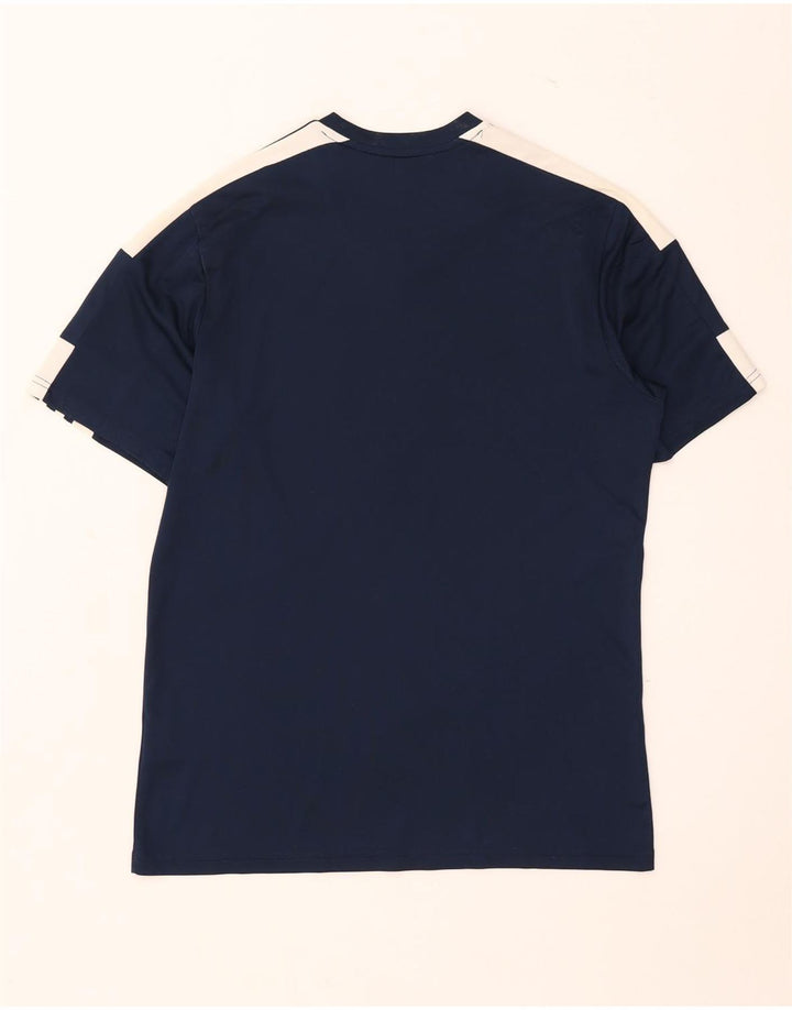 Adidas Mens Aeroready T-Shirt Top Medium Navy Blue Polyester
