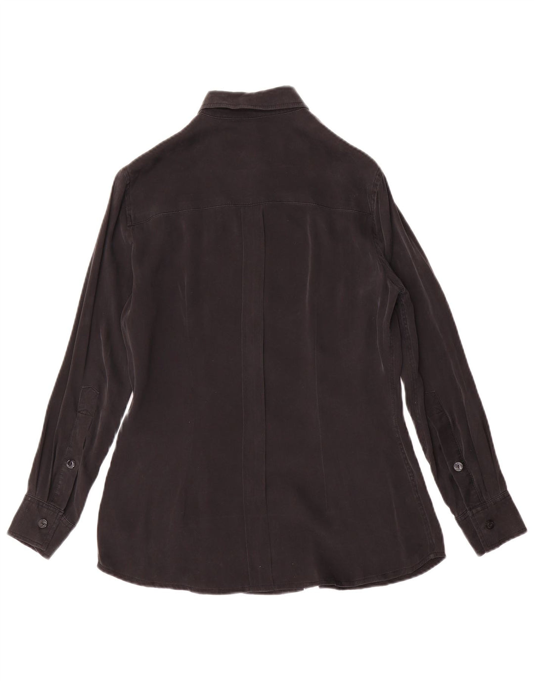 Vintage Womens Shirt Blouse UK 12 Medium Black