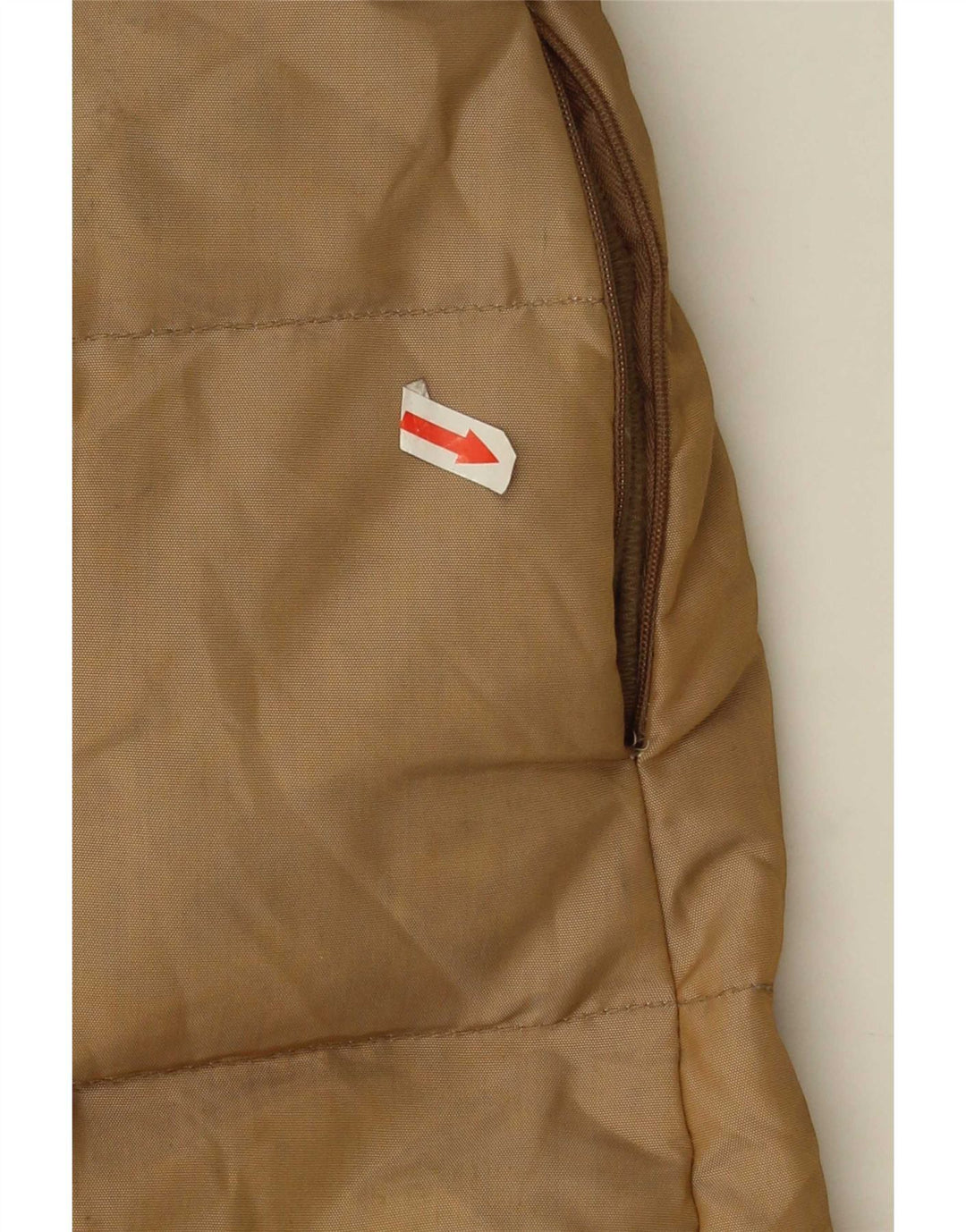 Zara Womens Padded Coat UK 10 Small Brown Nylon
